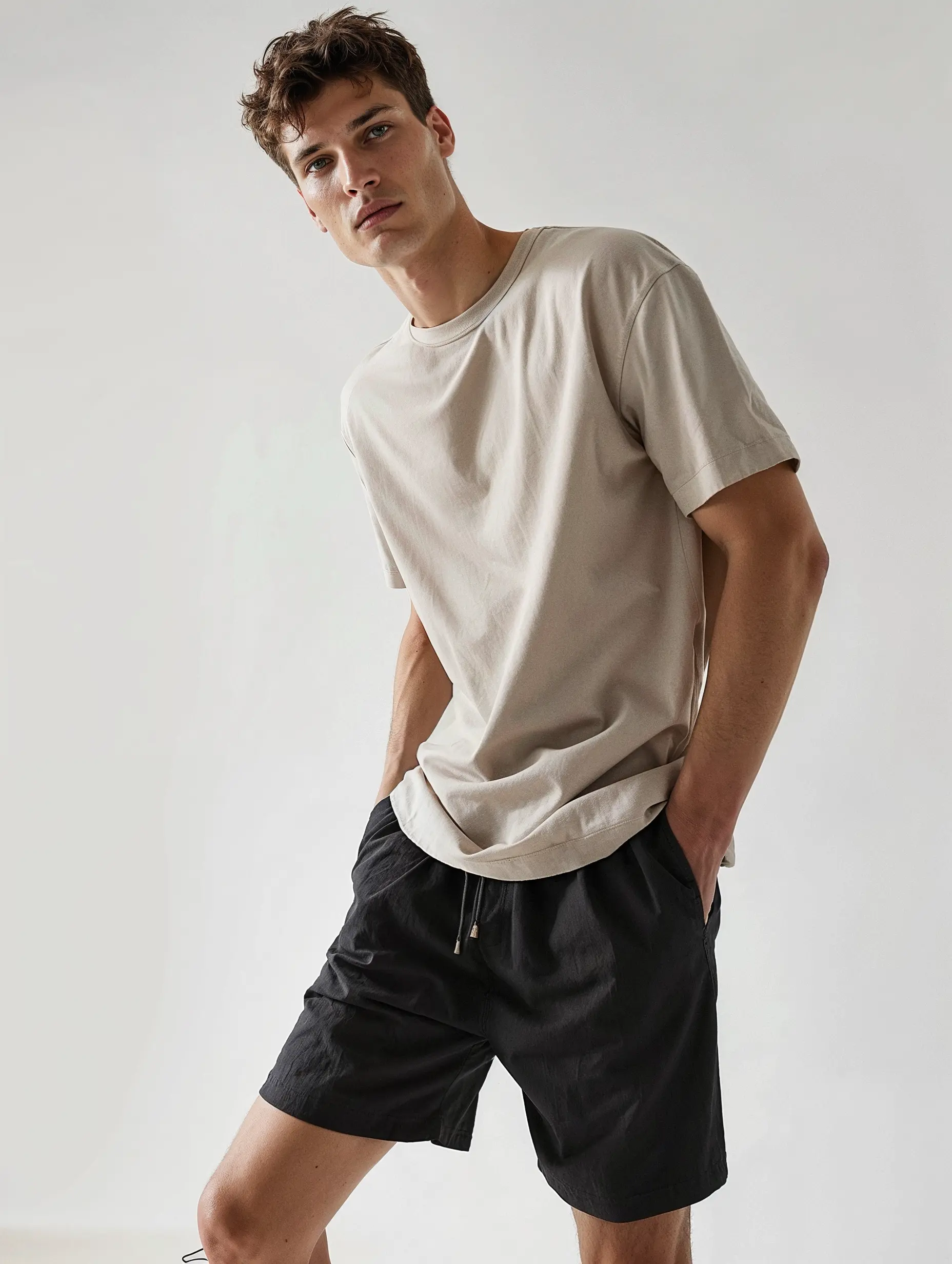 AI-generated fashion model wearing luxury clothing